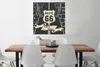 MuchoWow® Poster Route 66 - Vintage - Schwarz - Weiß 75x75 Produktbild-Vorschau 2