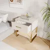 UnboxG Set di 2 comodini con 1 cassetto e LED cambia Anteprima dell’immagine prodotto 4