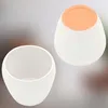 KOTARBAU® 2 pcs. pot de fleurs blanc intérieur rond ⌀ 12 cm Voir les images du produit 6