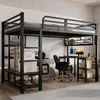 okwish Hochbett 120x200 Eisenbett mit Matratze,mit Produktbild-Vorschau 3