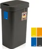 Mülleimer 50l mit Deckel, Schwingdeckel Abfalleimer Küche Produktbild-Vorschau 1