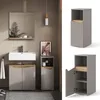 Vicco Midischrank Marelle, 30 x 74.5 cm mit Tür und offenem Produktbild-Vorschau 2