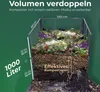 Compostiera da giardino Novatool in metallo 100x100x50 cm + Anteprima dell’immagine prodotto 4