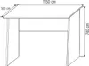 VCM Computertisch | Maße ca. H. 74 x B. 110 x T. 50 cm | Produktbild-Vorschau 4