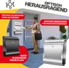 KESSER® XXL Briefkasten Edelstahl mit Zeitungsfach , Produktbild-Vorschau 6