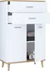 Landos Badschrank weiß, Eiche Nachbildung. Produktbild-Vorschau 3