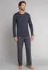 Schiesser Herren Schlafanzug lang blau 48  ST Produktbild-Vorschau 2