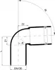 Poloplast POLO-KAL XS, Bogen, DN 32, 87, 1 pz. Anteprima dell’immagine prodotto 2