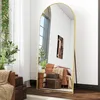 Koonmi Standspiegel mit gewölbtem Top, 180 x 76 cm Groß Produktbild-Vorschau 1