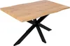 Esstisch 140x80 cm Baumkante Holz Wildeiche-Optik Produktbild-Vorschau 2