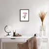 Gerahmtes Poster - Schwarzer Rahmen - Hasen Regenschirm Produktbild-Vorschau 6