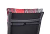 A close-up view of the top portion of a chair cushion attached to a chair back. Produktbild-Vorschau