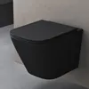 doporro WC Suspendu Gris Noir Mat Cuvette Céramique Voir les images du produit 1