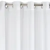EUROFIRANY | Rideau - 140 x 250 cm - rideau blanc - Lisse Voir les images du produit 3