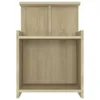 vidaXL Nachttische 2 Stk. Sonoma-Eiche 40x35x60 cm Produktbild-Vorschau 4
