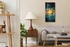 Wandbild Leinwand Bilder Wanduhr 30x60 Plasma Galaxie mit Produktbild-Vorschau 3