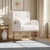 Sedia a dondolo con orsetto bianco e supporto lombare, Anteprima dell’immagine prodotto 1