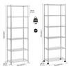 Mondeer Regal Aufbewahrungsregal 6-Stufiges, 160cm, mit Produktbild-Vorschau 7