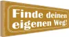 vianmo Holzschild 10x27 cm finde deinen eigenen Weg Produktbild-Vorschau 1