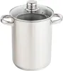 Edelstahl Spargeltopf mit Korb - 21 x 16 cm - Metall Nudel Produktbild-Vorschau 1