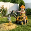 AIYAPLAY Sitzbagger Aufsitzbagger mit Schaufel Lenkrad Produktbild-Vorschau 2