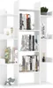 vidaXL Libreria bianca 86x25,5x140 cm in materiale derivato Anteprima dell’immagine prodotto 6