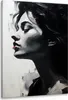 Muralo Leinwandbild Canvas Wandbild Frau PORTRÄT Gesicht Produktbild-Vorschau 1