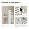 EMKE Radiatore da bagno elettrico curvo Scaldasalviette Anteprima dell’immagine prodotto 3