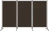 vidaXL 3-dielna deliaca stena do izby hnedá 260x180 cm Náhľad obrázku produktu 5