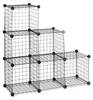 Relaxdays Regalsystem Drahtgitter, 6 Fächer, Offenes Produktbild-Vorschau 10