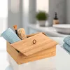 WENKO Bambus Box Terra L mit Deckel, mit praktischer Produktbild-Vorschau 5