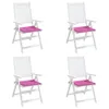 Gartenstuhl-Kissen 4 Stk. Rosa 50x50x3 cm Stoff , Produktbild-Vorschau 3