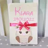 Personalisierte Babydecke 75x100 cm mit Namen & Datum – Produktbild-Vorschau 3