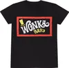 Uni Kurzarm-T-Shirt Willy Wonka Wonka Bar Schwarz - S Produktbild-Vorschau 3