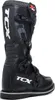 A black TCX X-Blast motorcycle boot is shown from the side against a white background. Produktbild-Vorschau