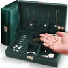 Coffret à bijoux, boîte à bijoux en velours avec 2 niveaux, Voir les images du produit 1