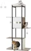 A multi-level cat tree with three cats on it, set against a white background. Náhled obrázku produktu
