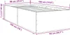 vidaXL Postel Sonoma Dub 90x190 cm výrobek ze dřeva Náhled obrázku produktu 8