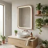 Miroir Rea Zone 70X50 Led Or Rose Brossé Voir les images du produit 3