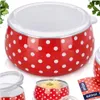Orion | Bol en émail - Rouge - 600 Ml - Récipient de Voir les images du produit 7