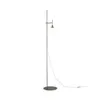 Lampa podłogowa, metal niklowy, białe matowe szkło, wys. Podgląd zdjęcia produktu 2