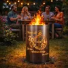 Feuertonne / Feuerkorb mit Motiv " Zeit - Nimm dir Zeit für Produktbild-Vorschau 1