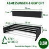 ZEO WOOD Wandwäschetrockner klappbar 70 cm, platzsparender Produktbild-Vorschau 2