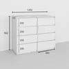 BDW, Kommode mit Schubladen, Sideboard Wohnzimmer, Produktbild-Vorschau 7