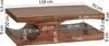 FineBuy Table basse en bois massif de Sheesham 120 cm - Voir les images du produit 2