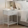 Zestaw 2 szafek nocnych Relaxdays, z szufladą i półką, Podgląd zdjęcia produktu 3