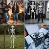 Realistický veľký kostlivec 170 cm - tmavá halloweenska Náhľad obrázku produktu 11