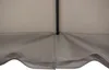 A close-up view of the bottom edge of a fabric gazebo canopy, showing the hem and a vertical support pole. Náhled obrázku produktu
