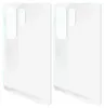Two clear hydrogel screen protectors for a smartphone, shown side-by-side on a white background. Produktbild-Vorschau
