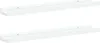 Two white shelves are shown against a white background. Anteprima dell’immagine prodotto